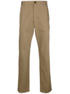 Gucci Embroidered Logo Chinos - Nude & Neutrals