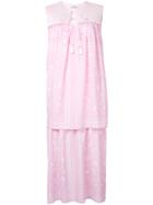 Fleamadonna - Paisley-print Layered Dress - Women - Silk/polyester - M, Women's, Pink/purple, Silk/polyester