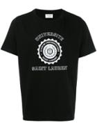 Saint Laurent Saint Laurent Université T-shirt, Men's, Size: Large, Black, Cotton