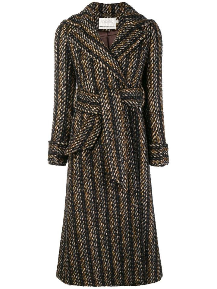 Goat Gladstone Tweed Coat - Black
