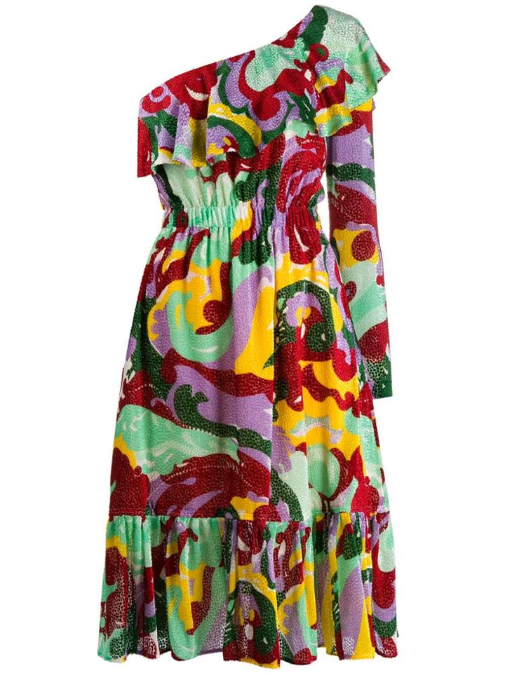 La Doublej Boogie One Shoulder Dress - Yellow