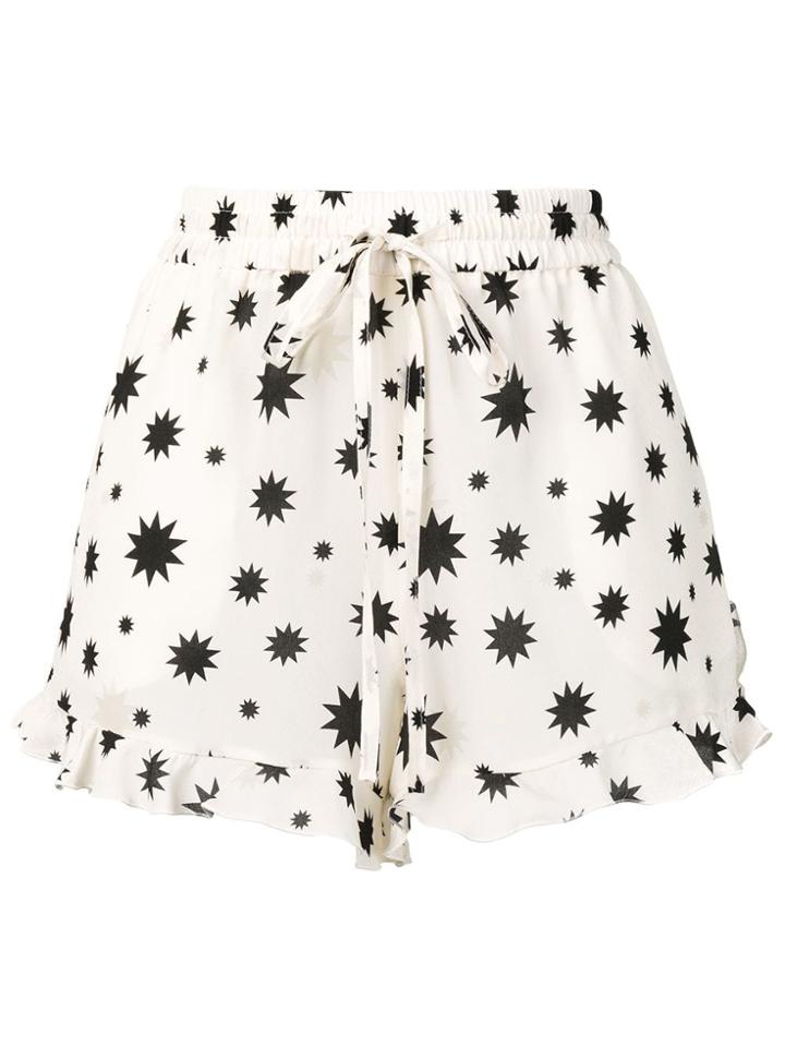 Red Valentino Star Print Shorts - Neutrals