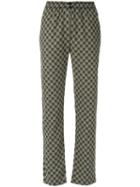 Lilly Sarti - Printed Straight Trousers - Women - Cotton - 42, Brown, Cotton