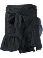 Isabel Marant Aurora Mini Skirt, Women's, Size: 34, Black, Silk/cotton/polyamide