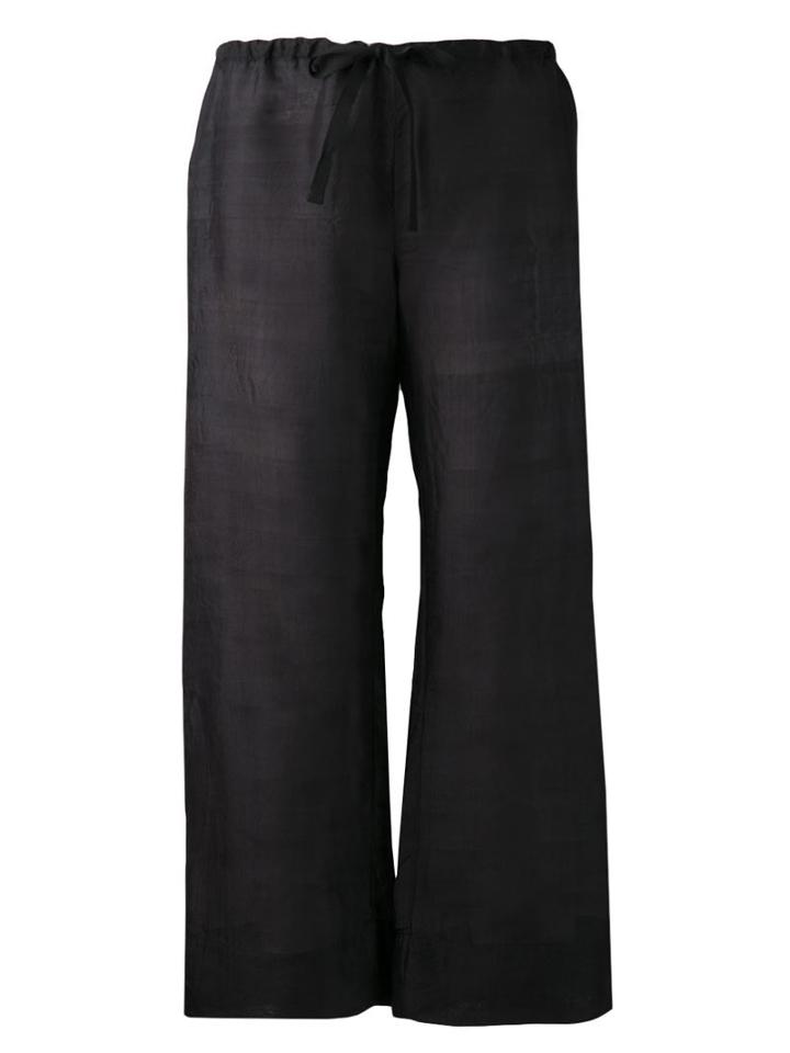 Dosa Wide Leg Trousers, Women's, Size: 2, Black, Silk