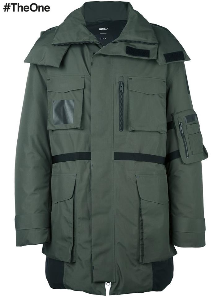 Yang Li Ktc Parka, Men's, Size: 48, Green, Feather Down/polyamide/polyester/other Fibers