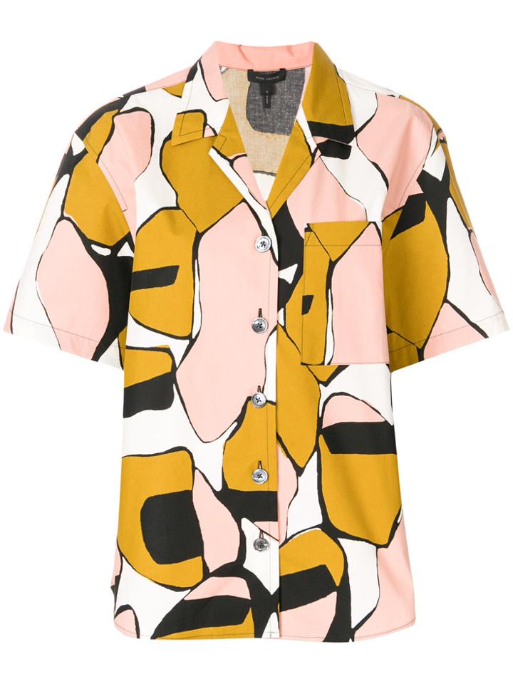 Marc Jacobs Shortsleeved Printed Shirt - Pink & Purple