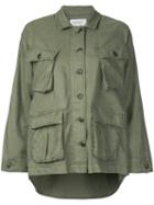 The Great - The Commander Jacket - Women - Cotton/linen/flax/tencel - 0, Green, Cotton/linen/flax/tencel