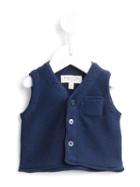 Cashmirino V-neck Gilet, Infant Boy's, Size: 6 Mth, Blue