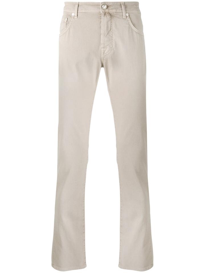 Jacob Cohen - Slim-fit Jeans - Men - Cotton/spandex/elastane - 40, Nude/neutrals, Cotton/spandex/elastane