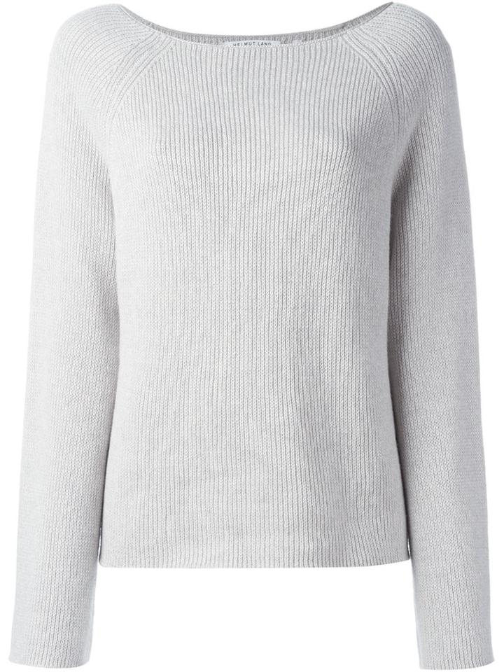 Helmut Lang Boat Neck Knit Jumper