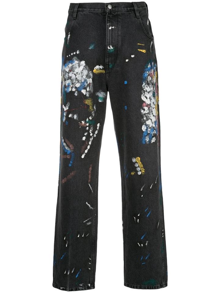Simon Miller Paint Splatter Detail Jeans - Black