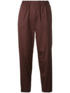 Antonelli Cropped Trousers - Brown