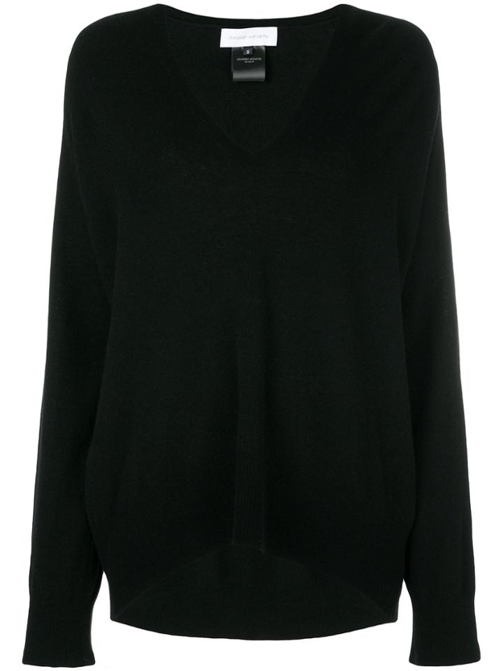 Christian Wijnants Oversized V-neck Sweater - Black