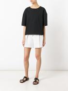 Lemaire - Drop-shoulder T-shirt - Women - Cotton - 36, Black, Cotton