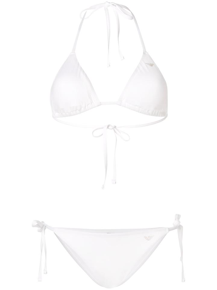Ea7 Emporio Armani Triangle Bikini - White