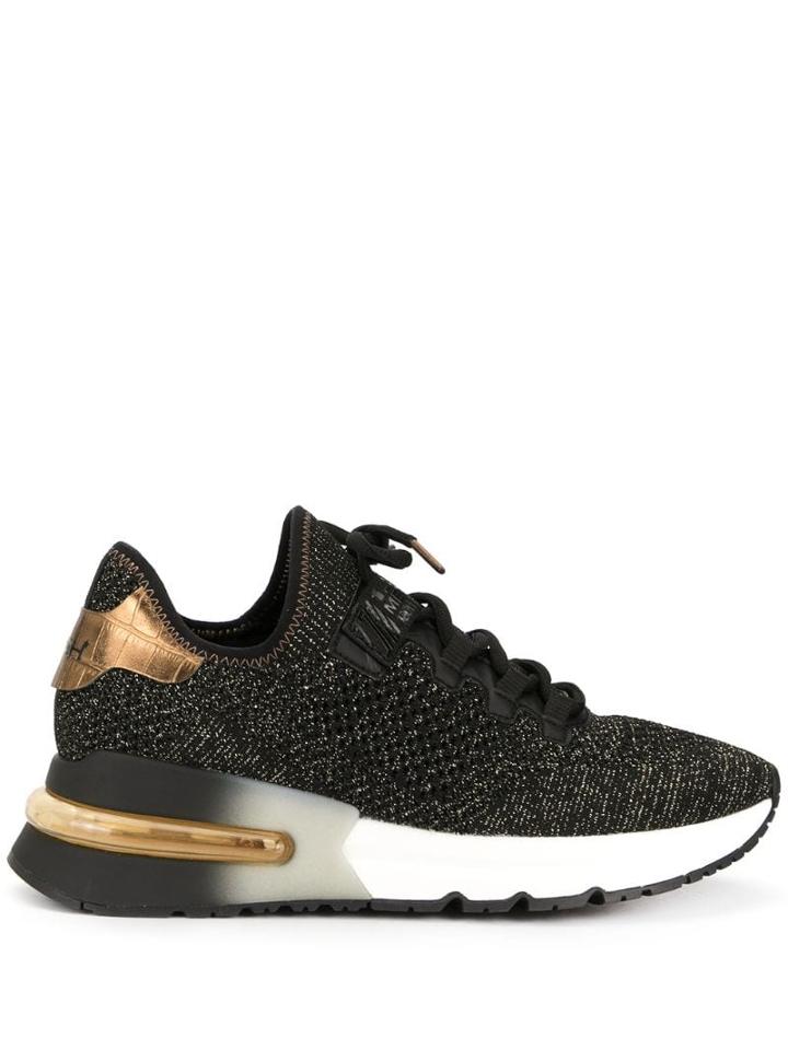 Ash Krush Bis Lamé Sneakers - Black