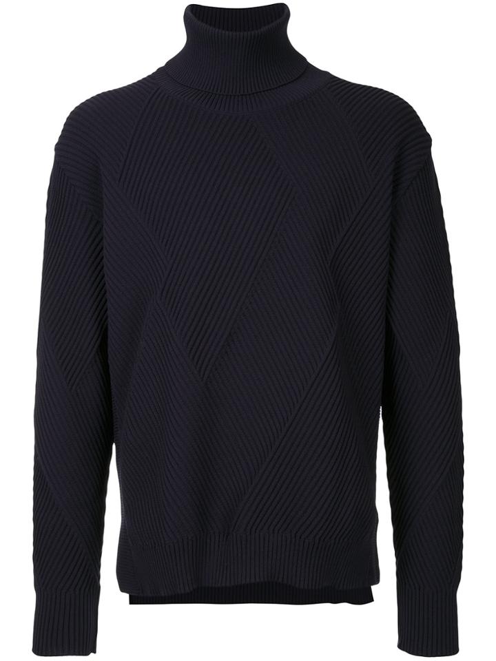 Education From Youngmachines Textured Turtleneck - Pink & Purple