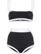 Balmain High-waisted Bandeau Bikini - Black