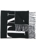 Valentino Valentino Garavani Logo Scarf - Black