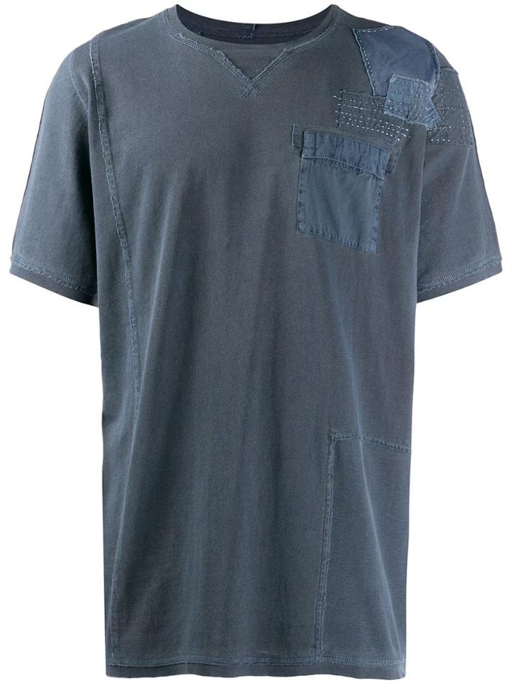 Maharishi Embroidered T-shirt - Blue