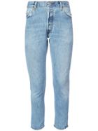 Re/done Cropped Denim Jeans - Blue