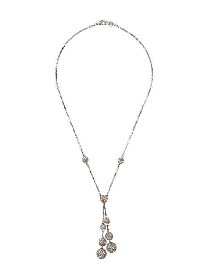 Monet Pre-owned '1980s Edwardian Revival Necklace - Silver