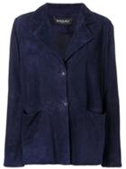 Simonetta Ravizza Single Breasted Blazer Jacket - Blue