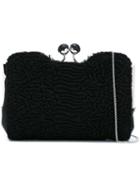 Ermanno Scervino Textured Clutch Bag, Women's, Black