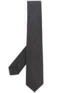 Barba Diagonal Pinstripes Tie - Grey