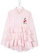 Fendi Kids Ruffled Dress - Pink