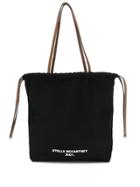 Stella Mccartney Logo Print Tote Bag - Black