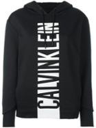 Calvin Klein Jeans Logo Print Hoodie, Women's, Size: Small, Black, Cotton/polyamide