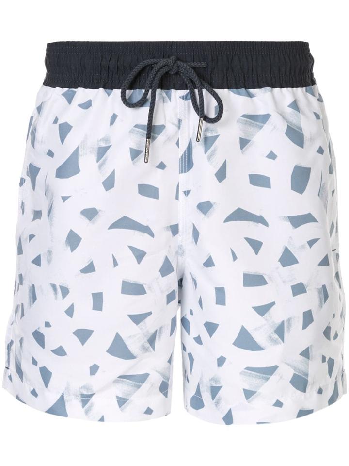 Venroy All-over Print Swim Shorts - White