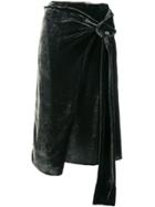 Federica Tosi Asymmetric Tie Skirt - Grey