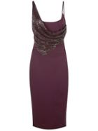 Cushnie Sequin Embellished Dress - Purple