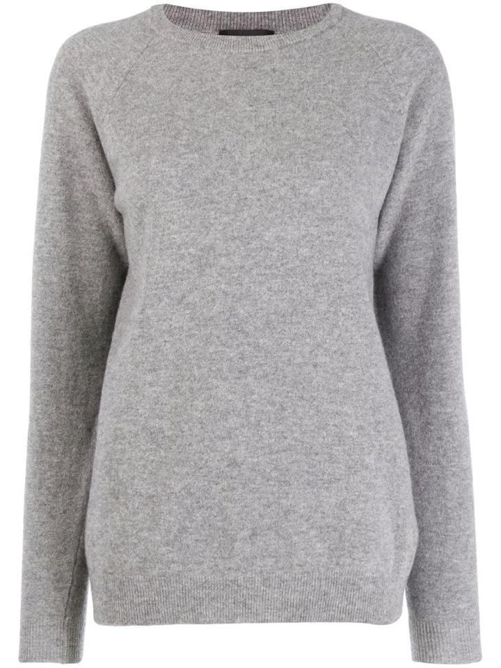 Roberto Collina Long Sleeve Knit Jumper - Grey