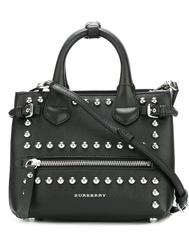 Burberry 'baby Banner Check' Tote, Women's, Black