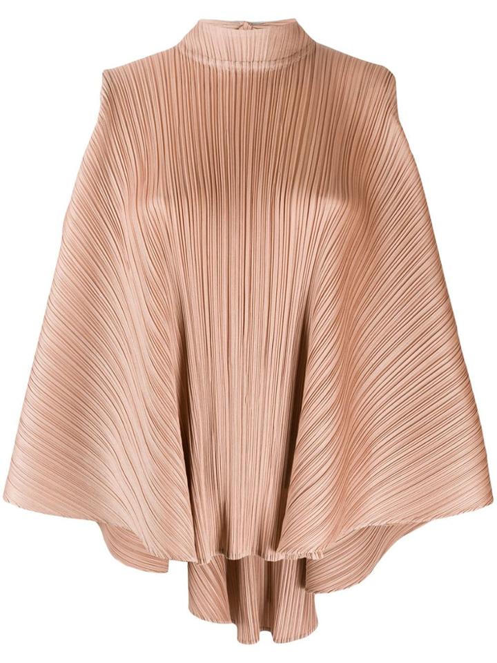 Pleats Please Issey Miyake Deconstructed Pleated Top - Neutrals
