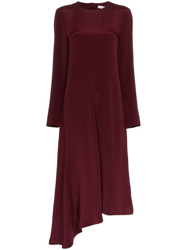 Tibi Cutout Bow Embellished Silk Dress - Red