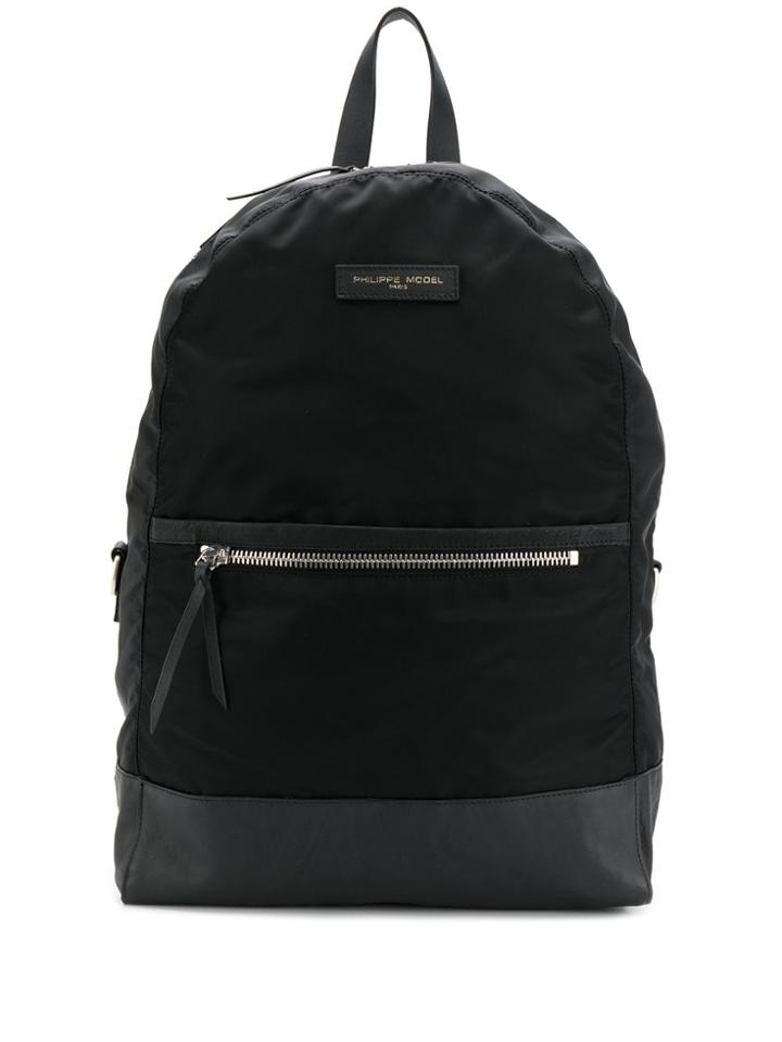 Philippe Model Zipped Backpack - Black