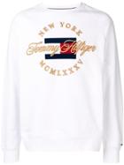 Tommy Hilfiger New York Logo Embroidered Sweatshirt - White