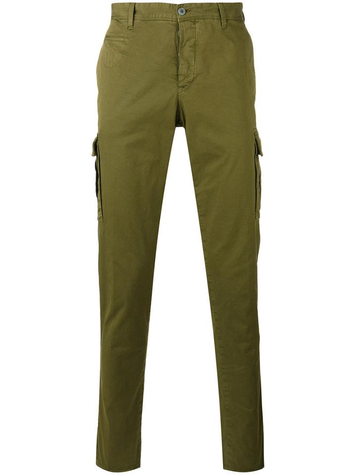Pt01 Skinny Trousers, Men's, Size: 54, Green, Cotton/spandex/elastane