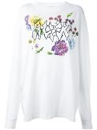 Alyx Flower Print Sweatshirt, Women's, Size: Small, White, Cotton