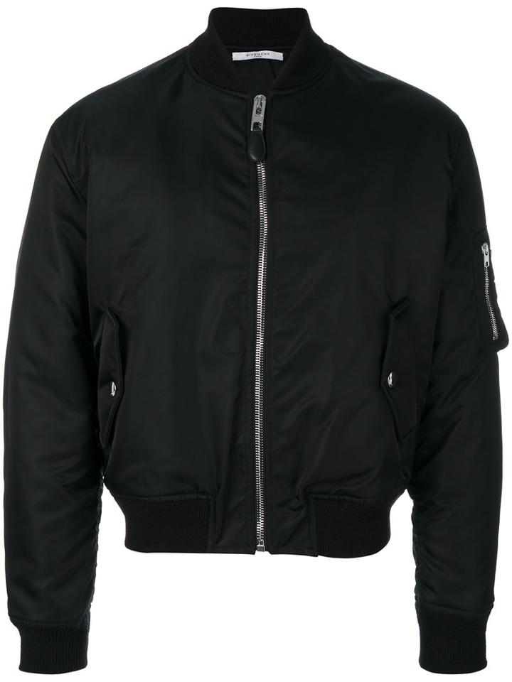 Givenchy - Illuminati Patch Bomber Jacket - Men - Cotton/acrylic/polyamide/wool - 48, Black, Cotton/acrylic/polyamide/wool