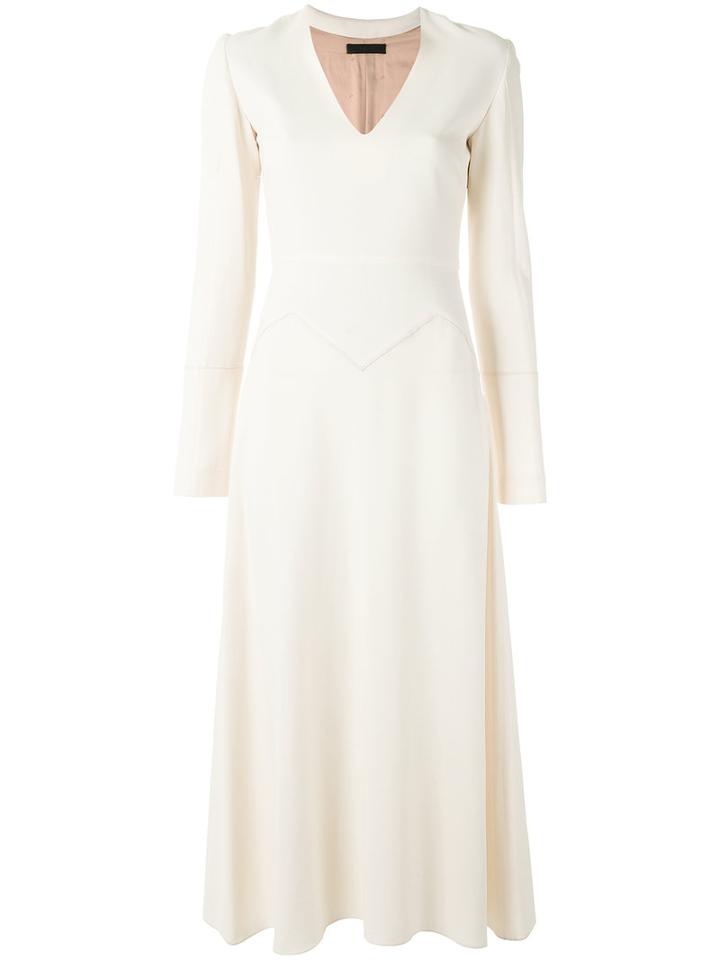 Talie Nk - Midi Dress - Women - Acetate/viscose - 36, Women's, Nude/neutrals, Acetate/viscose