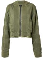 Haider Ackermann Patchwork Hoodie, Size: Medium, Green, Cotton