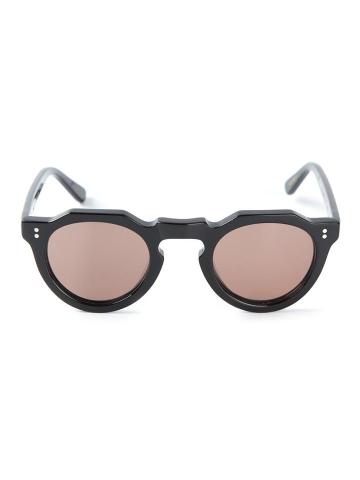 Lesca Round Frame Sunglasses