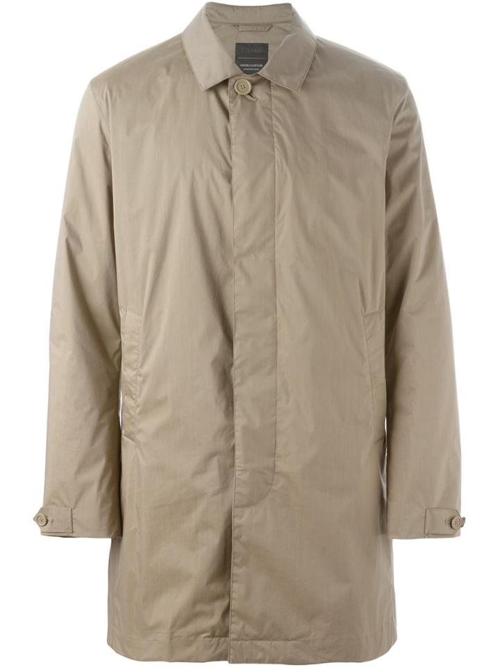 Z Zegna Padded Short Coat, Men's, Size: Xl, Green, Cotton/polyamide/polyester