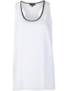 Rag & Bone Contrast Neck Inset Tank Top